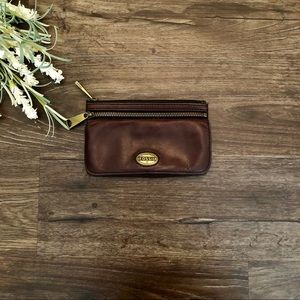 Fossil Brown Flap Clutch Wallet
